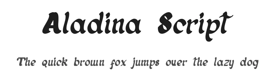 Aladina Script by Krisna Teja — Script Handwritten Font