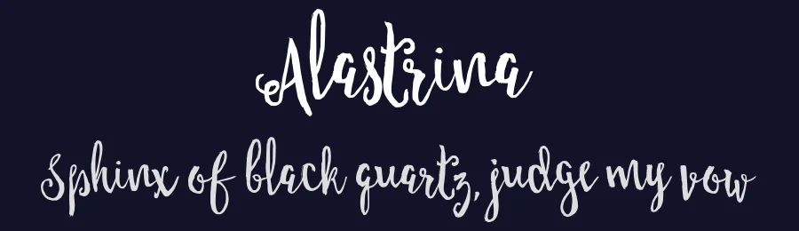 Alastrina by Gtype — Script Handwritten Font — thumbnail 2