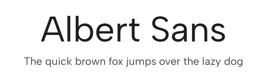 Albert Sans by Andreas Rasmussen — Sans Serif Font
