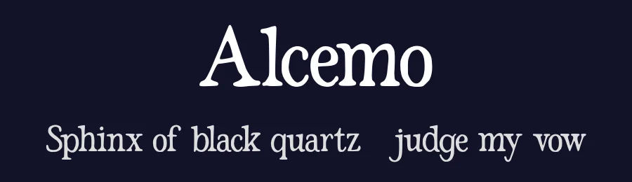 Alcemo by Ilyas Yasin — Serif Font — thumbnail 2