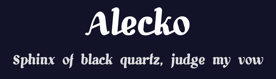 Alecko by Bobby Nikolaev Marinov — Script Handwritten Font — thumbnail 2