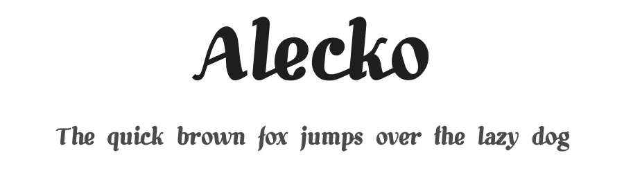 Alecko by Bobby Nikolaev Marinov — Script Handwritten Font