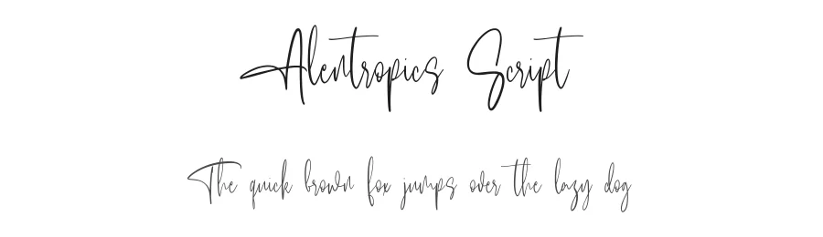 Alentropics Script by MaulanaCreative — Script Handwritten Font