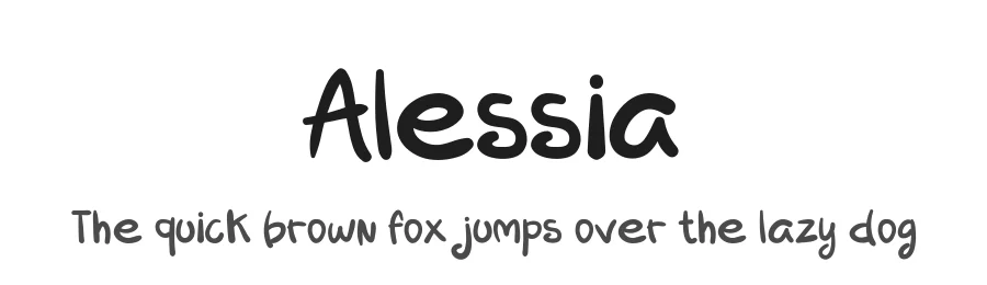 Alessia by Herman Siregar — Script Handwritten Font