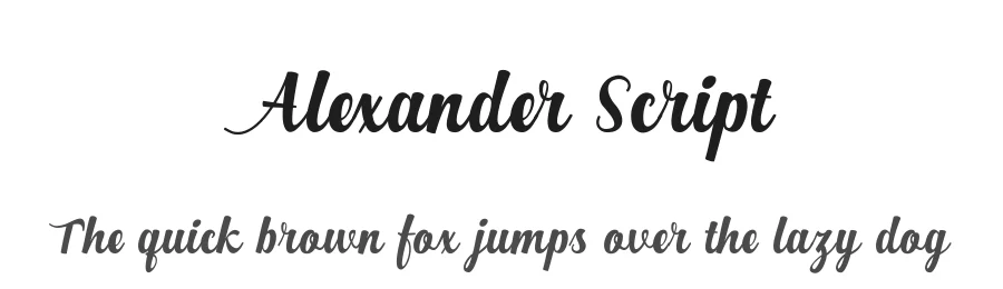 Alexander Script by old_studio — Script Handwritten Font