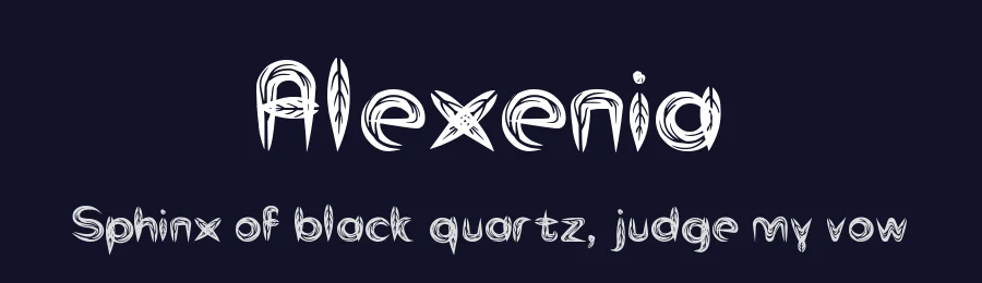 Alexenia by Lili Sadili — Display Font — thumbnail 2