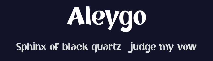 Aleygo by Irzad Nurandito — Display Font — thumbnail 2