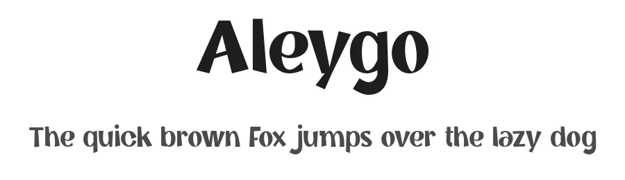 Aleygo by Irzad Nurandito — Display Font