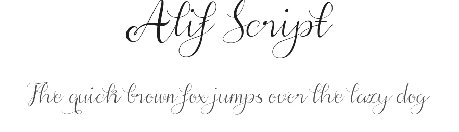 Alif Script by afredo.fk — Script Handwritten Font