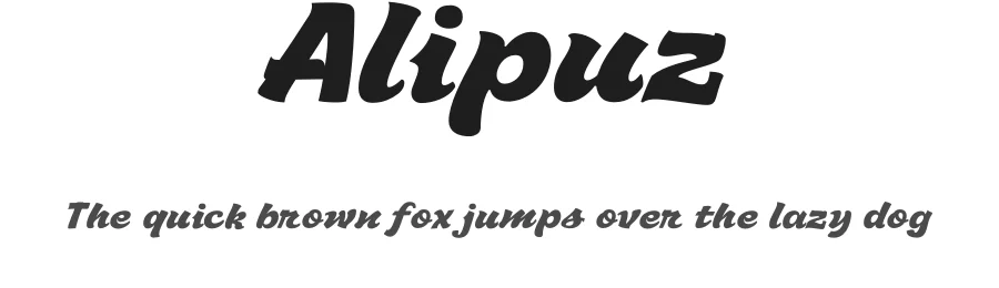 Alipuz — Script Handwritten Font