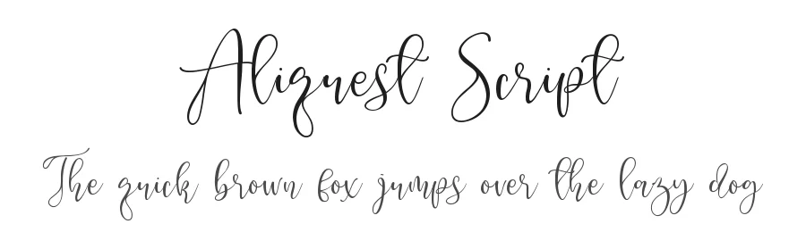 Aliquest Script by Sronstudio — Script Handwritten Font