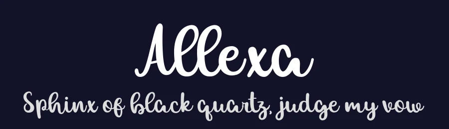 Allexa — Script Handwritten Font — thumbnail 2