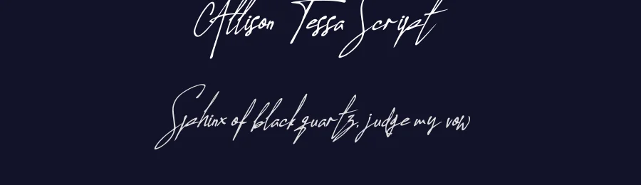 Allison Tessa Script by Suandana I Pande Made — Script Handwritten Font — thumbnail 2