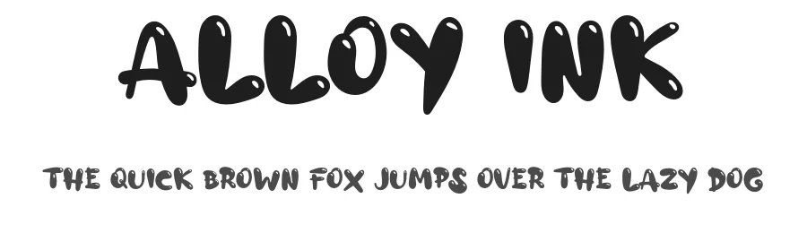 Alloy Ink by Wahyu Eka Prasetya — Display Font