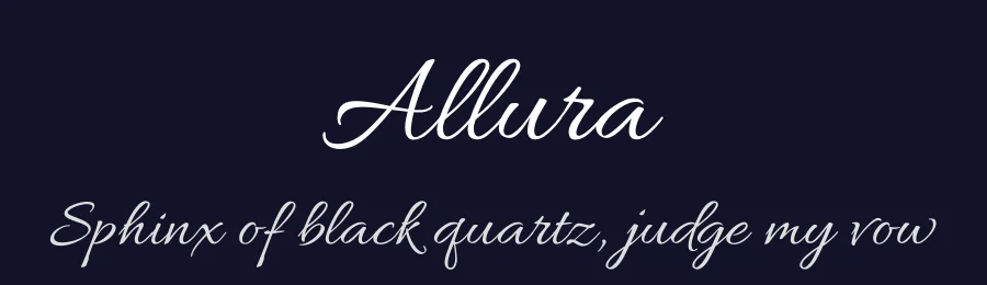 Allura by Robert E. Leuschke — Script Handwritten Font — thumbnail 2