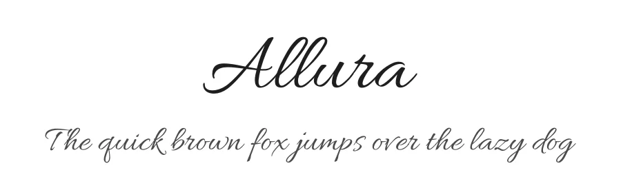 Allura by Robert E. Leuschke — Script Handwritten Font