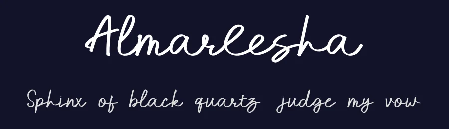Almareesha by Ahmad Kartiwa — Script Handwritten Font — thumbnail 2