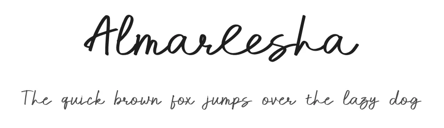 Almareesha by Ahmad Kartiwa β Script Handwritten Font
