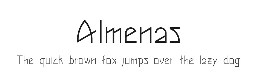 Almenas by Roberto Maurizio Paura & Sofie Di Bartolomeo — Sans Serif Font