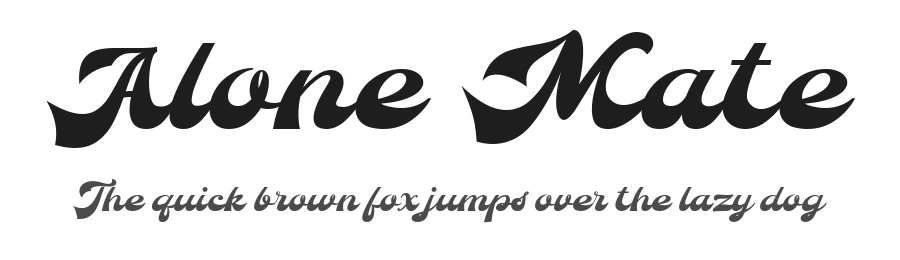 Alone Mate by Kana Widana — Script Handwritten Font