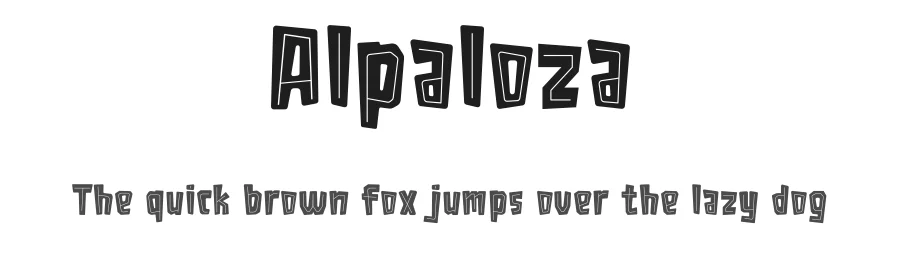 Alpaloza by Tokopress Team — Display Font