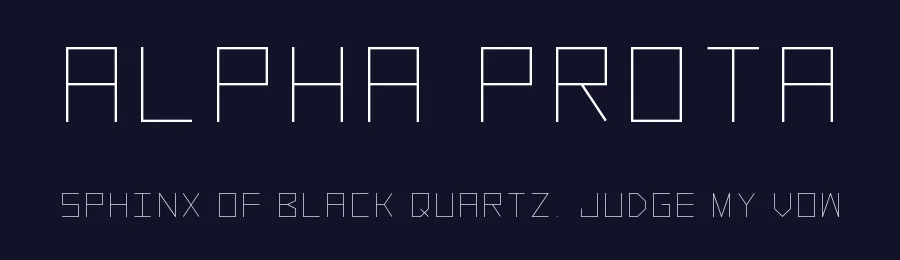 Alpha Prota by GGBotNet — Display Font — thumbnail 2