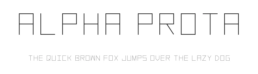 Alpha Prota by GGBotNet — Display Font