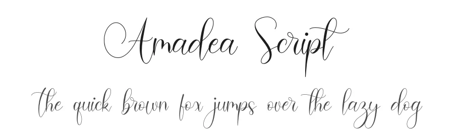 Amadea Script by Nissa Nana — Script Handwritten Font