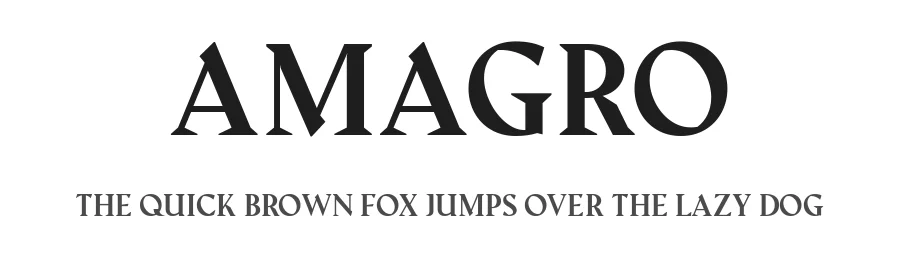 Amagro by Fabio Servolo — Serif Font
