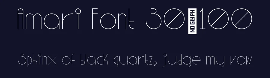 Amari Font 30/100 — Sans Serif Font — thumbnail 2