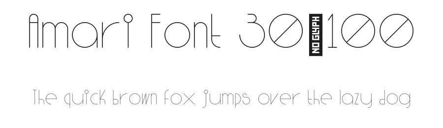 Amari Font 30/100 β Sans Serif Font