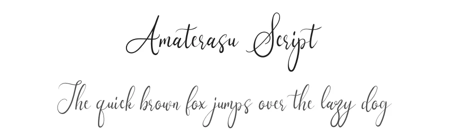 Amaterasu Script by Ana Natalia — Script Handwritten Font