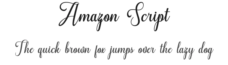 Amazon Script — Script Handwritten Font