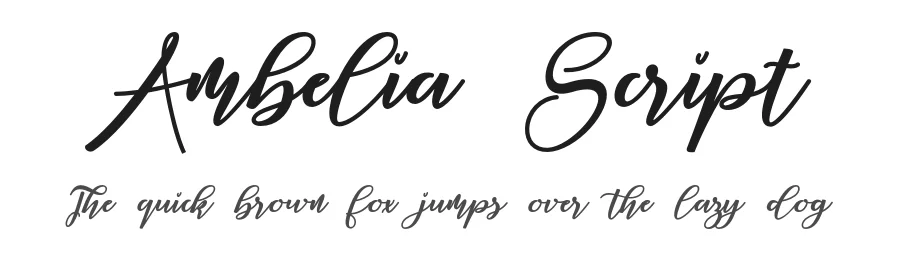 Ambelia Script by Khaidir — Script Handwritten Font