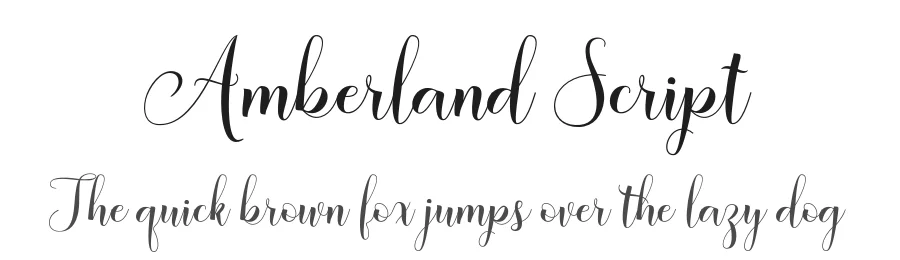 Amberland Script by Area Type — Script Handwritten Font
