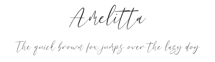 Amelitta by Anggi Hermawan — Script Handwritten Font