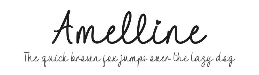 Amelline by Yoga Letter 2021 (Isroni Yoga Prasetya) — Script Handwritten Font
