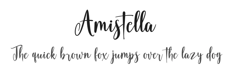 Amistella by Khaidir — Script Handwritten Font
