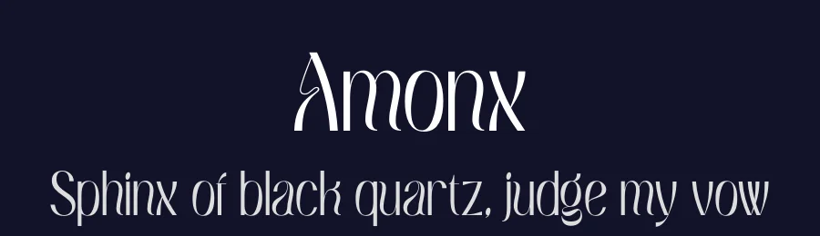 Amonx by Sigit Dwipa Raharjo — Display Font — thumbnail 2