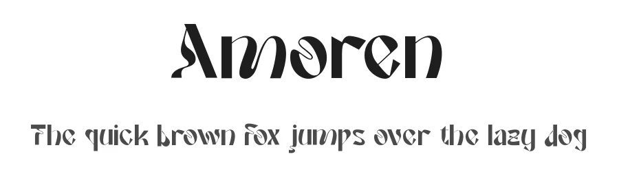 Amoren by Say Studio — Display Font