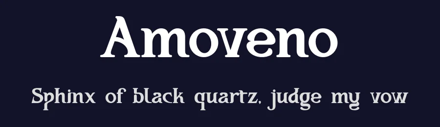 Amoveno by Ahmad Muslimin — Serif Font — thumbnail 2