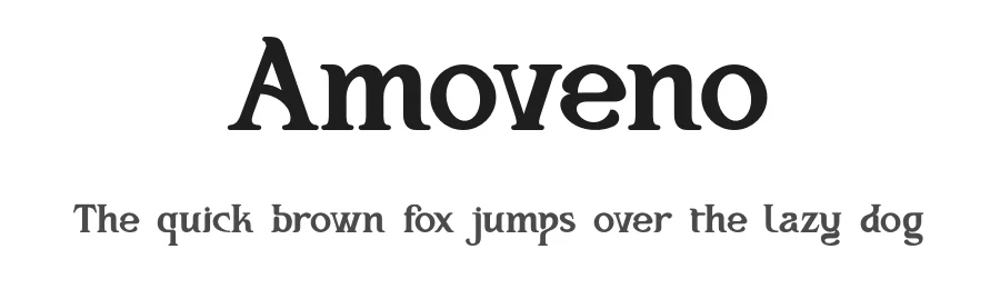 Amoveno by Ahmad Muslimin — Serif Font