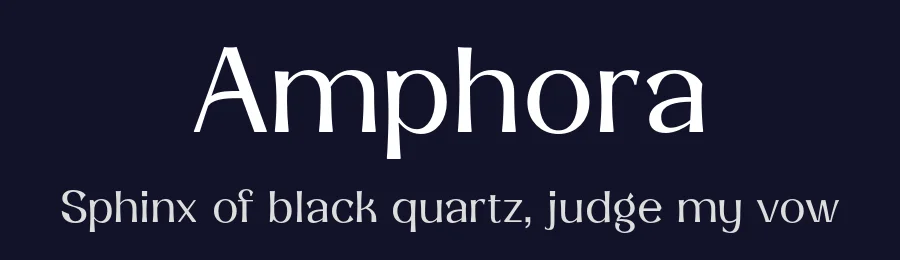 Amphora by Calvin Anugerah Wijaya — Sans Serif Font — thumbnail 2