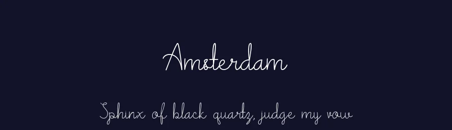 Amsterdam — Script Handwritten Font — thumbnail 2
