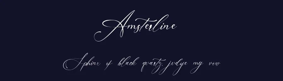 Amsterline by Ahmad Muslimin — Script Handwritten Font — thumbnail 2