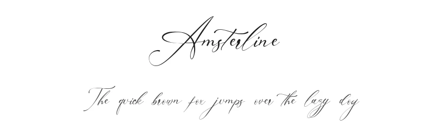 Amsterline by Ahmad Muslimin — Script Handwritten Font
