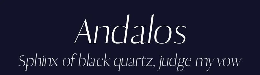 Andalos — Sans Serif Font — thumbnail 2