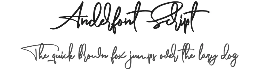 Anderfont Script by Agung Rohmat — Script Handwritten Font