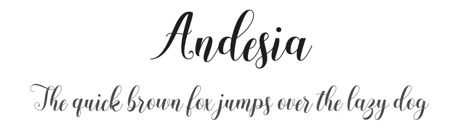 Andesia by gatype — Script Handwritten Font