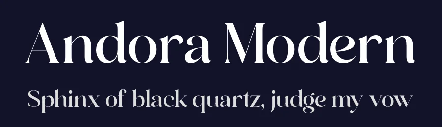 Andora Modern by Heru Utama Putra — Script Handwritten Font — thumbnail 2